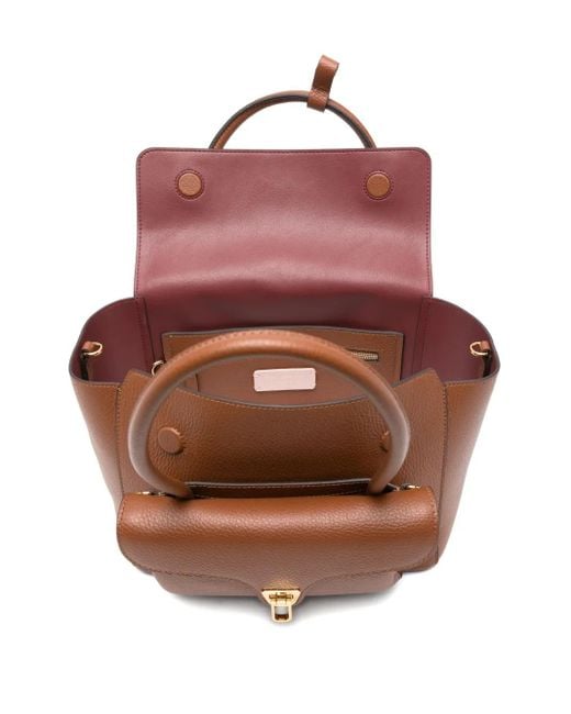Coccinelle Brown Flap-Pocket Chain Shoulder Bag