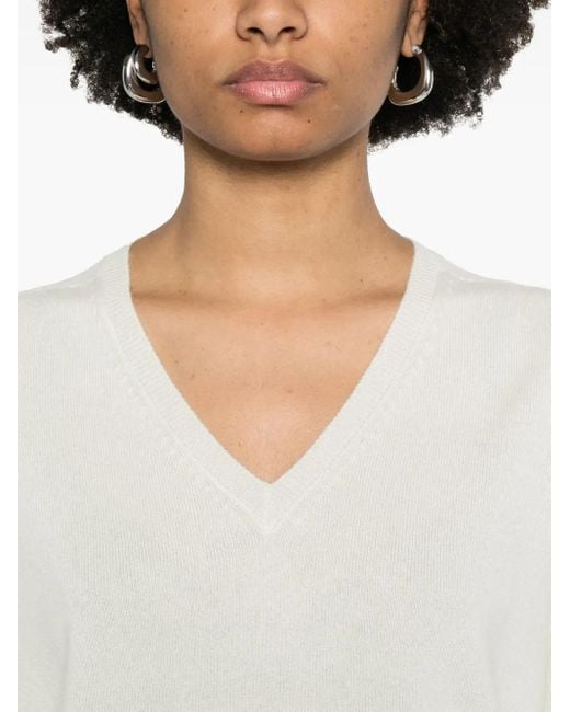 The Row White Isaora Sweater
