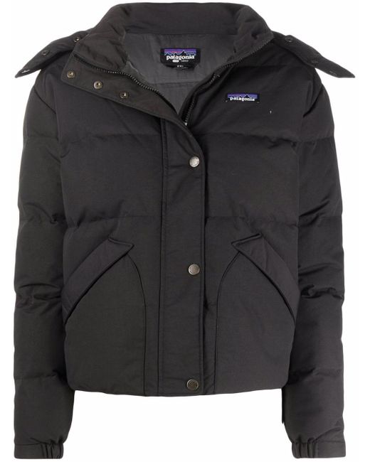 Patagonia Synthetic Padded Logo Jacket in Black Lyst