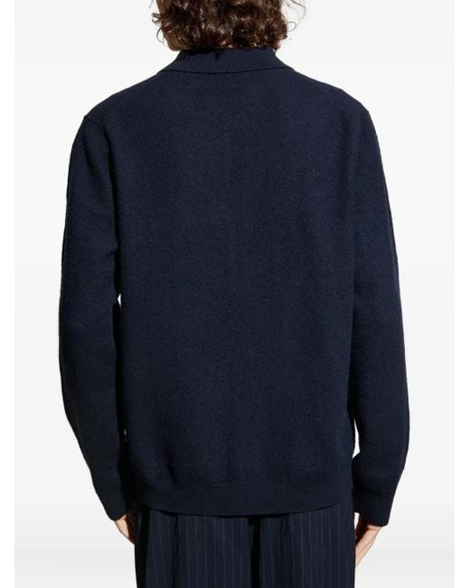 Cardigan Boutonné À Col Polo Samsøe & Samsøe pour homme en coloris Blue