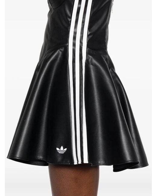 Adidas Black Faux-Leather Dress