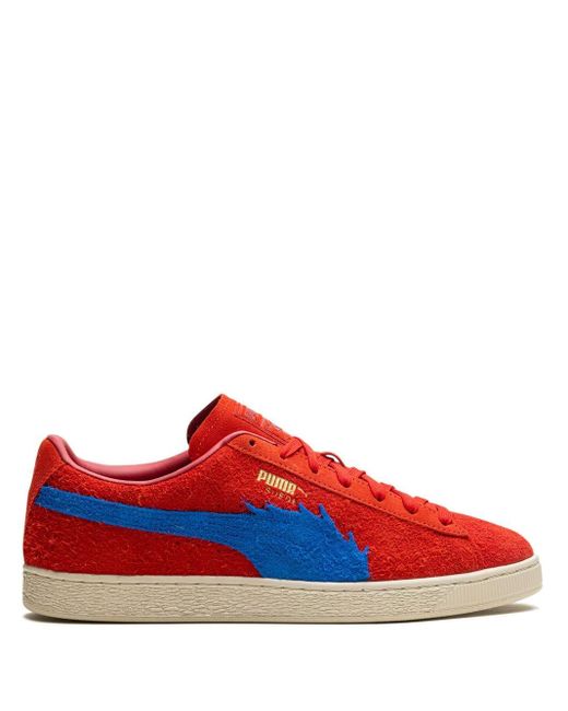 PUMA Red X One Piece Suede "Buggy" Sneakers for men