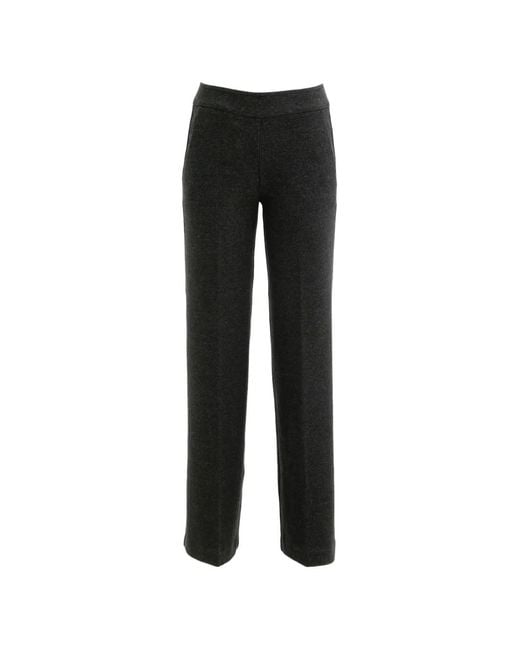 Avenue Montaigne Black Carla Palazzo Pants