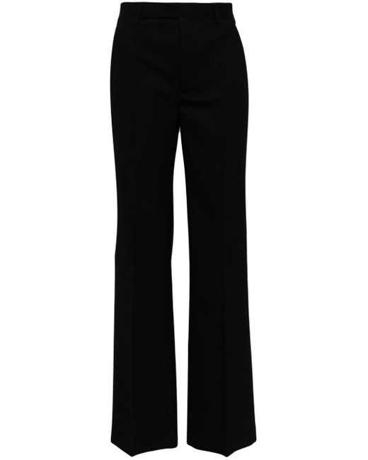 Rick Owens Black Straight-leg Tailored Trousers