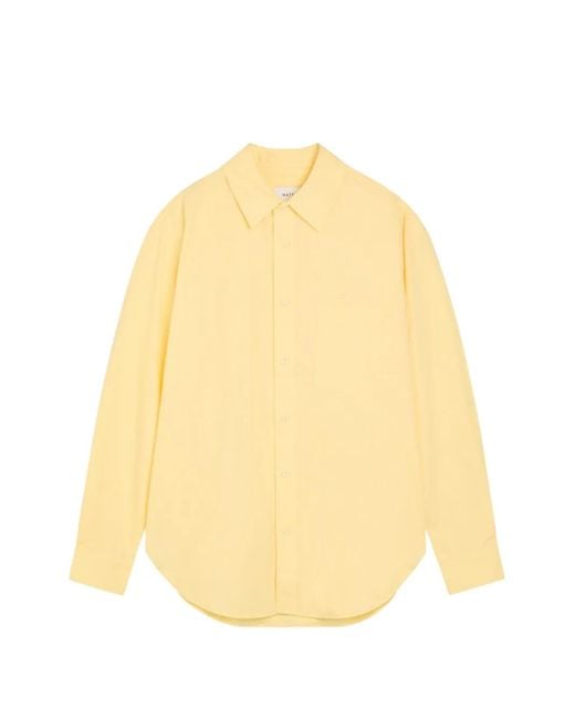 Matteau Yellow Long-Sleeve Button-Down Shirt
