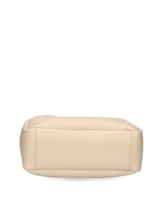 Just Cavalli White Chain-Charm Shoulder Bag