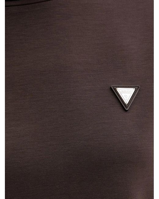 Guess Black Logo-Plaque Sleeveless Top