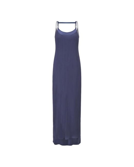 Oude Waag Blue Spaghetti-Strap Maxi Dress