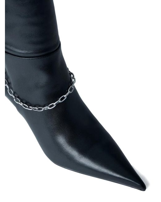 Alexander Wang Blue 65Mm Akila Slouch Boots