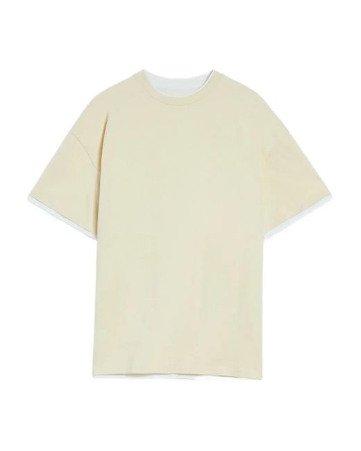 Jil Sander White Cotton Crew-Neck T-Shirt for men