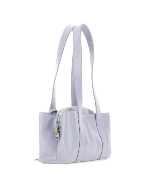 OSOI White Key Padlock Leather Shoulder Bag