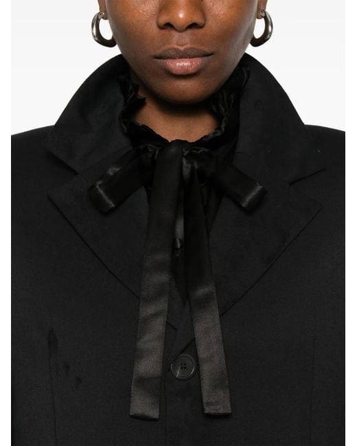 Balenciaga Black Single-Breasted Coat