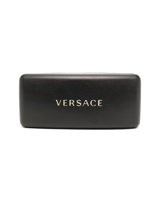 Versace Brown Square Frame Glasses for men