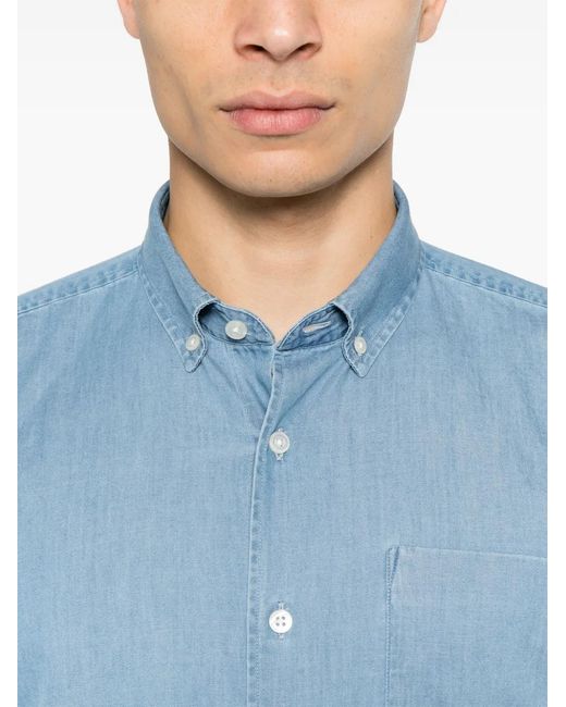 Camicia di Woolrich in Blue da Uomo