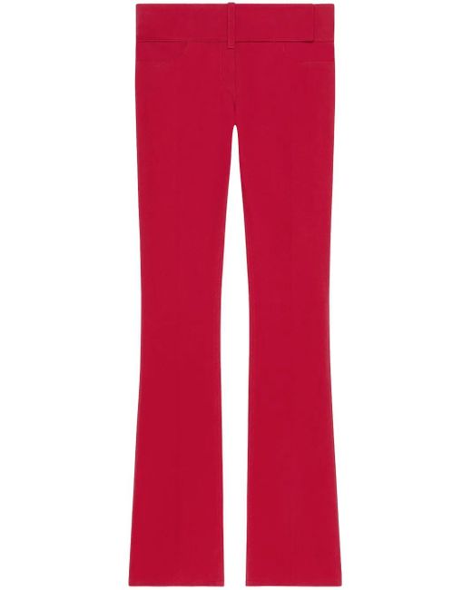 Courreges Red Bootcut-Hose