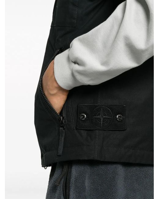 Stone Island Black G08f1 Ghost Piece_o-ventile® Down for men