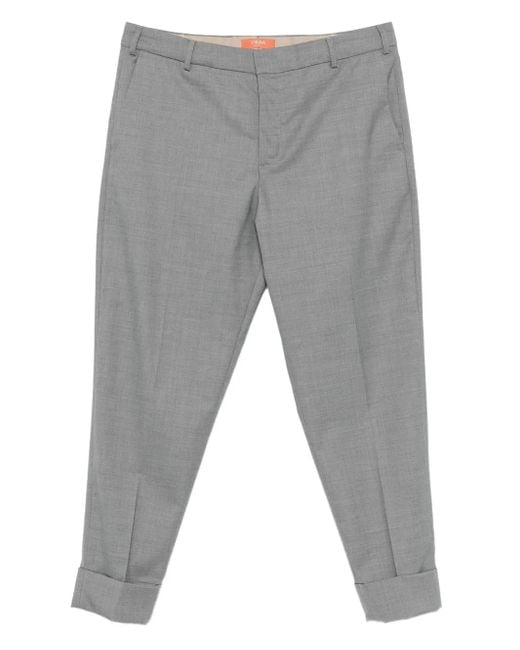 Pantalones con dobladillo ajustado Cruna de hombre de color Gray