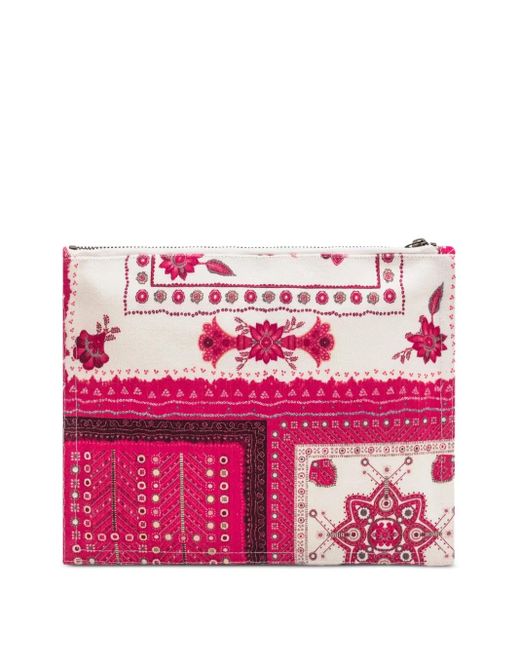 Isabel Marant Red Netia Clutch Bag