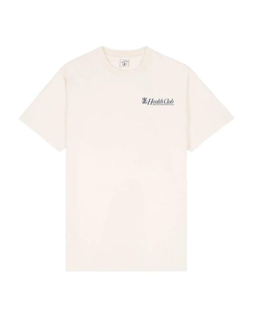 Sporty & Rich White Health Club Logo T-Shirt