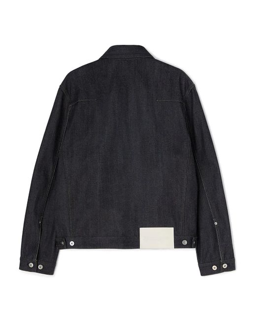 Jil Sander Black Denim Jacket for men
