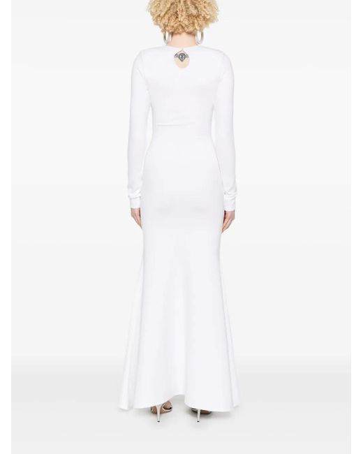Atu Body Couture White Robe Longue En Jersey