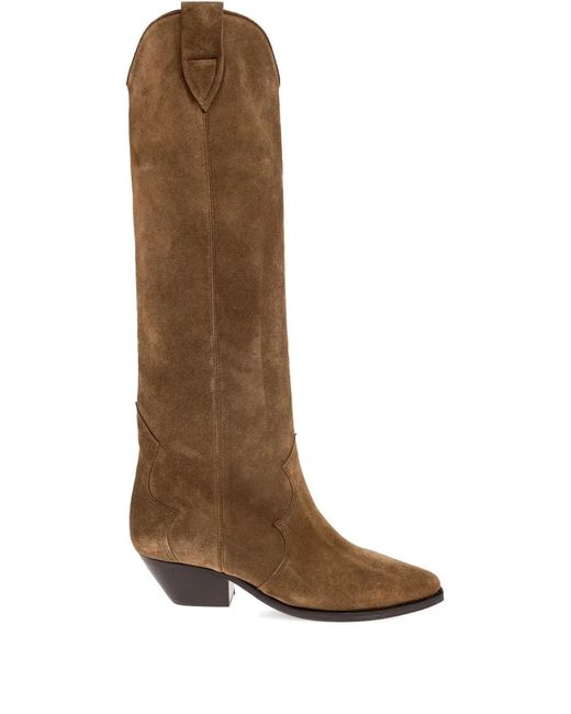Isabel Marant Brown Denvee Stiefel mit spitzer Kappe