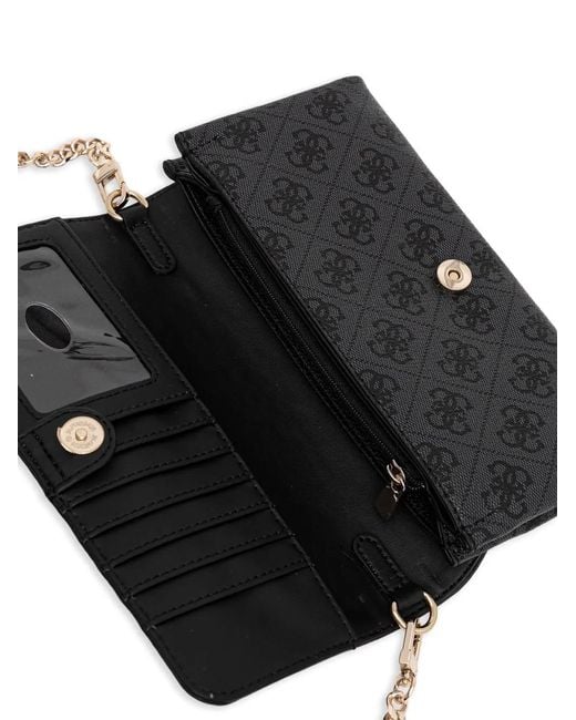Guess Black Sac À Bandoulière À Motif Monogrammé