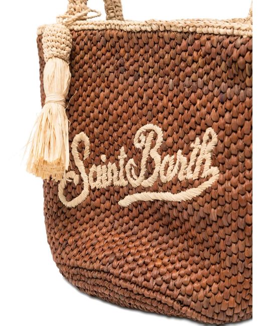 Mc2 Saint Barth White Medium Mercy Woven Tote Bag