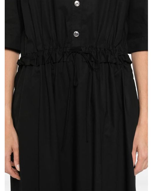 Pinko Katoenen Midi-Jurk in het Black