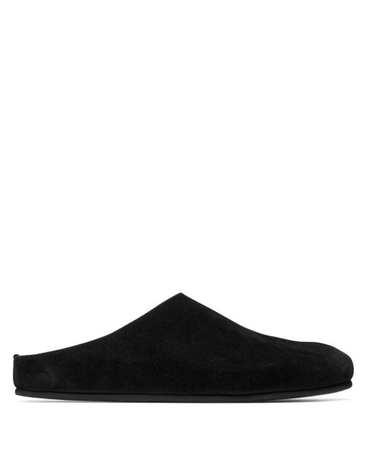 The Row Black Slippers