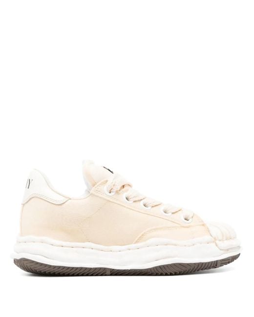 Maison Mihara Yasuhiro White Round Toe Trainer for men