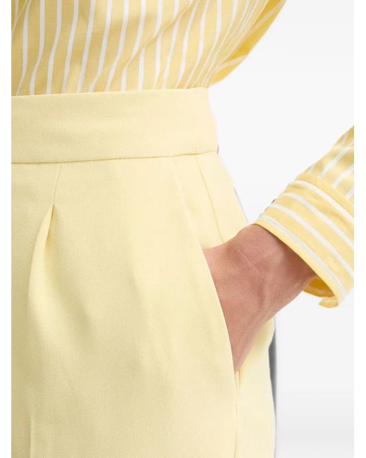 Morgan Yellow Pleated Trousers