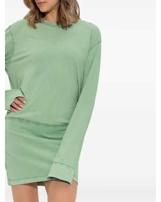 DSquared² Green Long-Sleeve Mini Dress