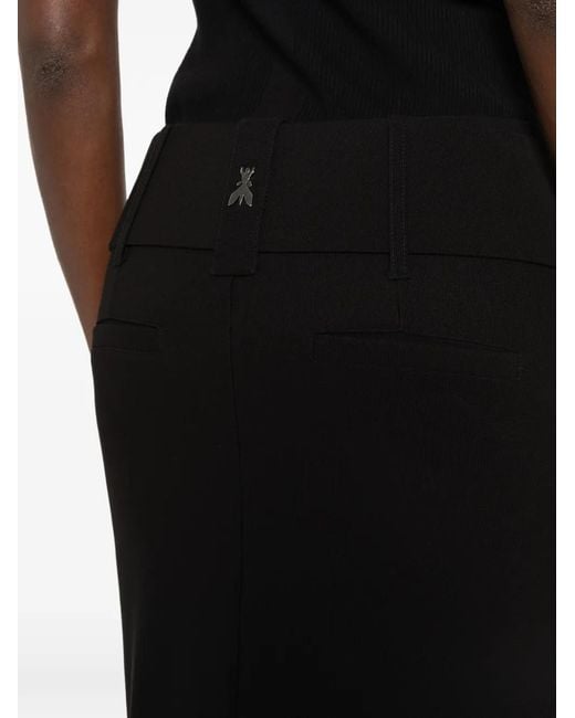 Patrizia Pepe Black Belted Pencil Midi Skirt