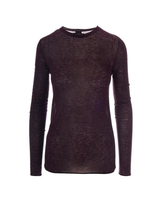 Pinko Purple Sequin-Embellished Top