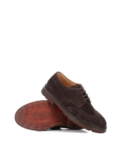 Derby Con Dettaglio Brogue di Henderson in Brown da Uomo