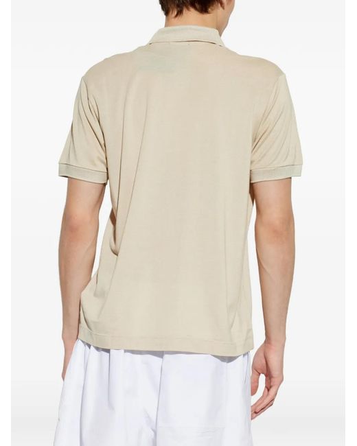 Lacoste White Logo-Motif Polo Shirt for men