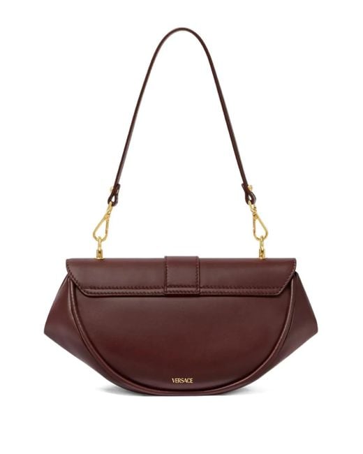 Versace Purple Virtus Leather Shoulder Bag