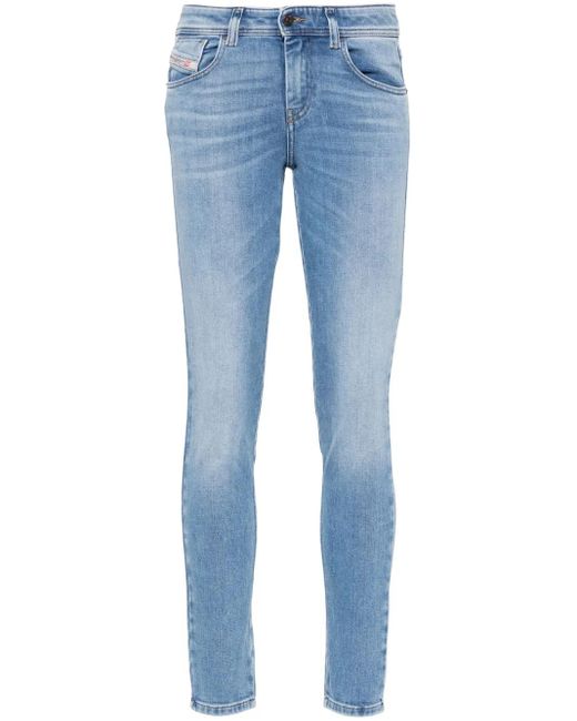 DIESEL Blue 2017 Slandy Mid-Rise Jeans
