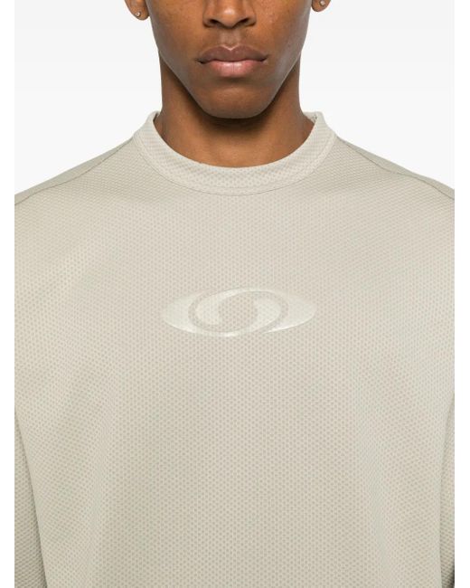 MM6 MAISON MARGIELA X SALOMON White Logo-Print Long-Sleeve Sweater
