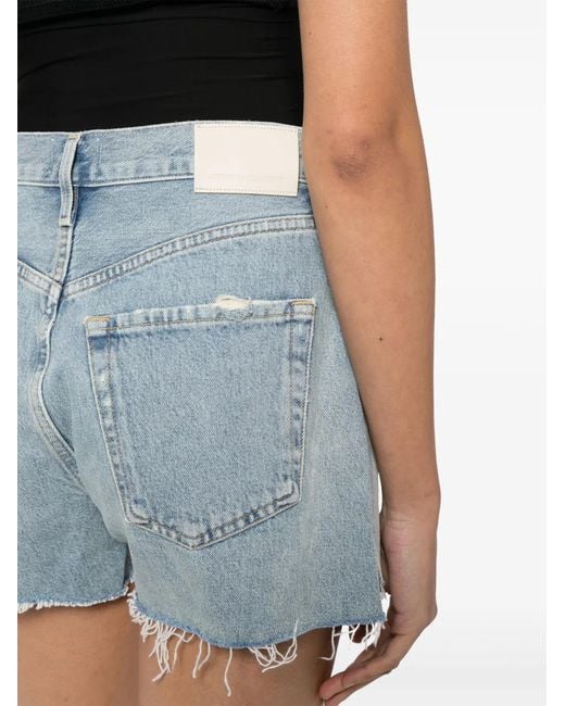 Citizens of Humanity Blue Marlow Denim Mini Shorts