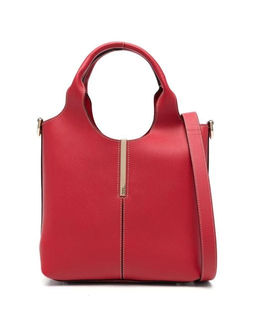 Borsa Tote Mini di Tod's in Red