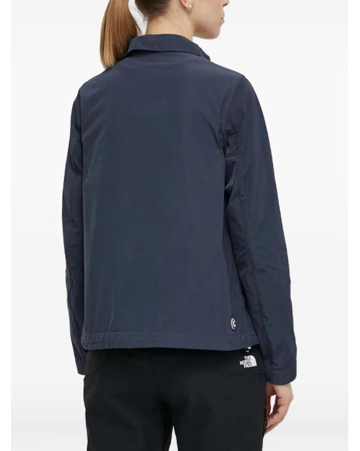 Colmar Blue High-Neck Taffeta Jacket
