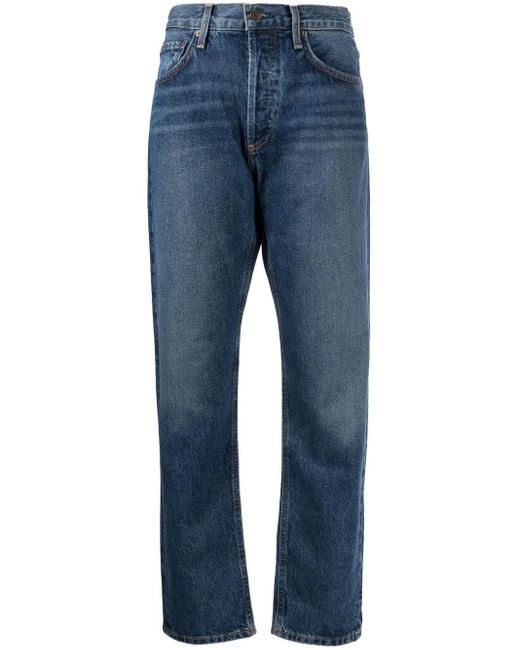 Agolde Blue Parker Straight-Leg Jeans