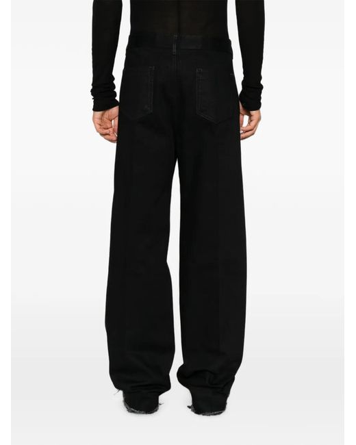Rick Owens Black Jean Ample Geth À Bords Francs for men
