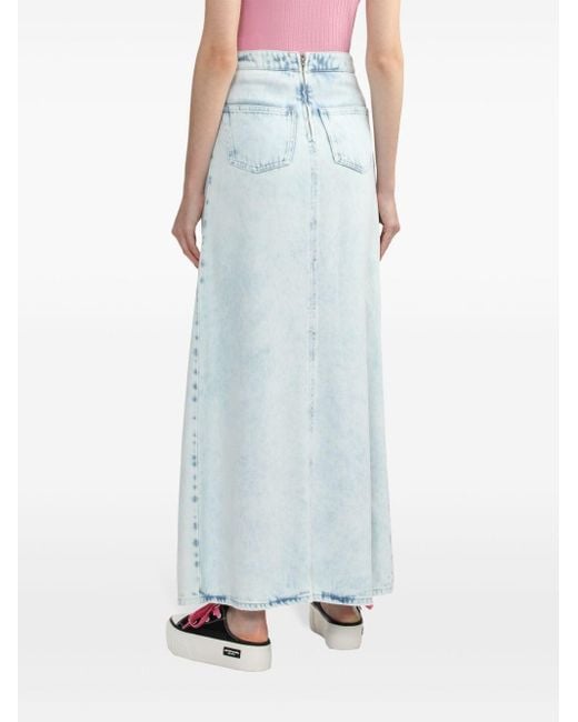 IRO Denim Maxi-rok in het Blue