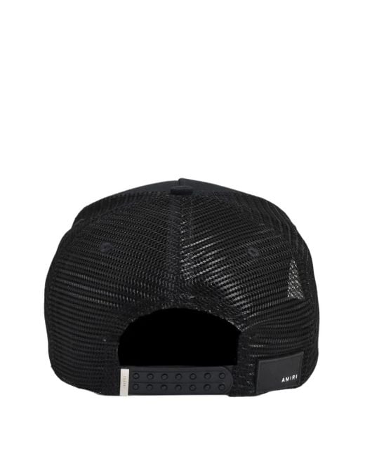Amiri Black Logo-Embroidered Back-Panel Trucker Hat for men