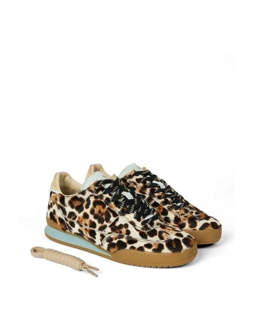 Paul Smith Natural Dover Leopard-Print Sneakers