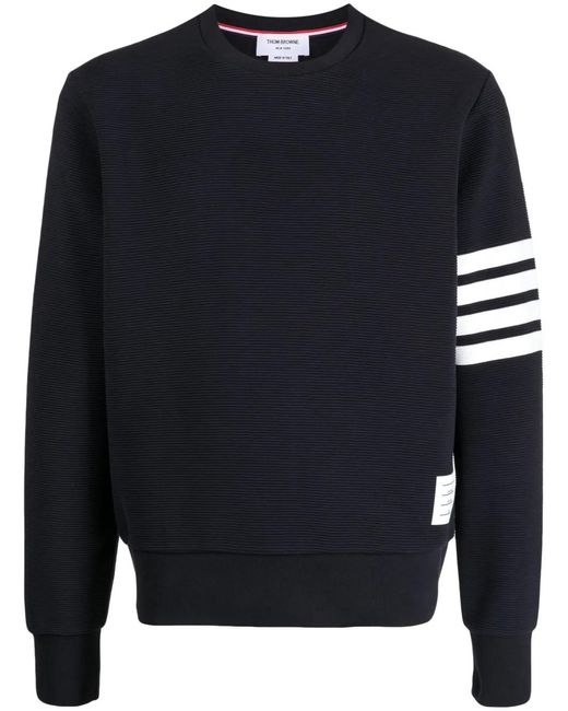 Thom Browne Blue 4-Bar Stripe Sweatshirt for men