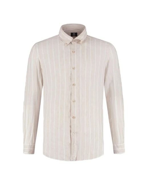 Luigi Borrelli Napoli White Chemise À Rayures for men